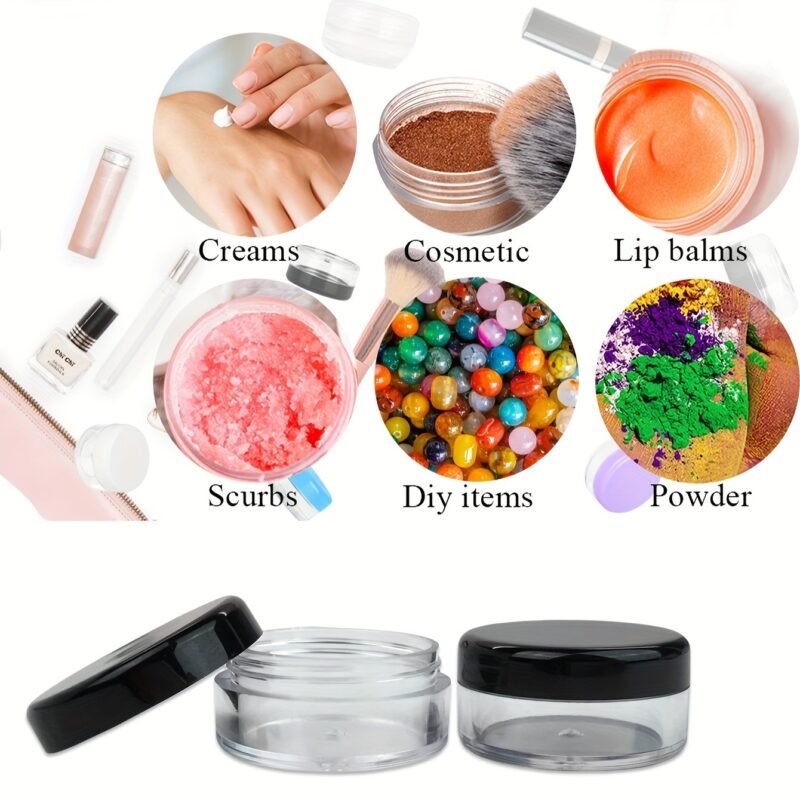 50pcs 5g Plastic Cosmetic Jar Travel Containers - Image 4