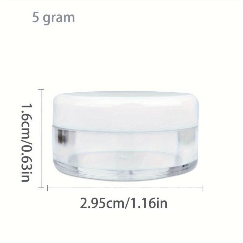 50pcs 5g Plastic Cosmetic Jar Travel Containers - Image 5