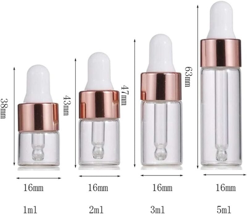 50pcs Glass Essential Oil Dropper Bottle For Travel - Image 6