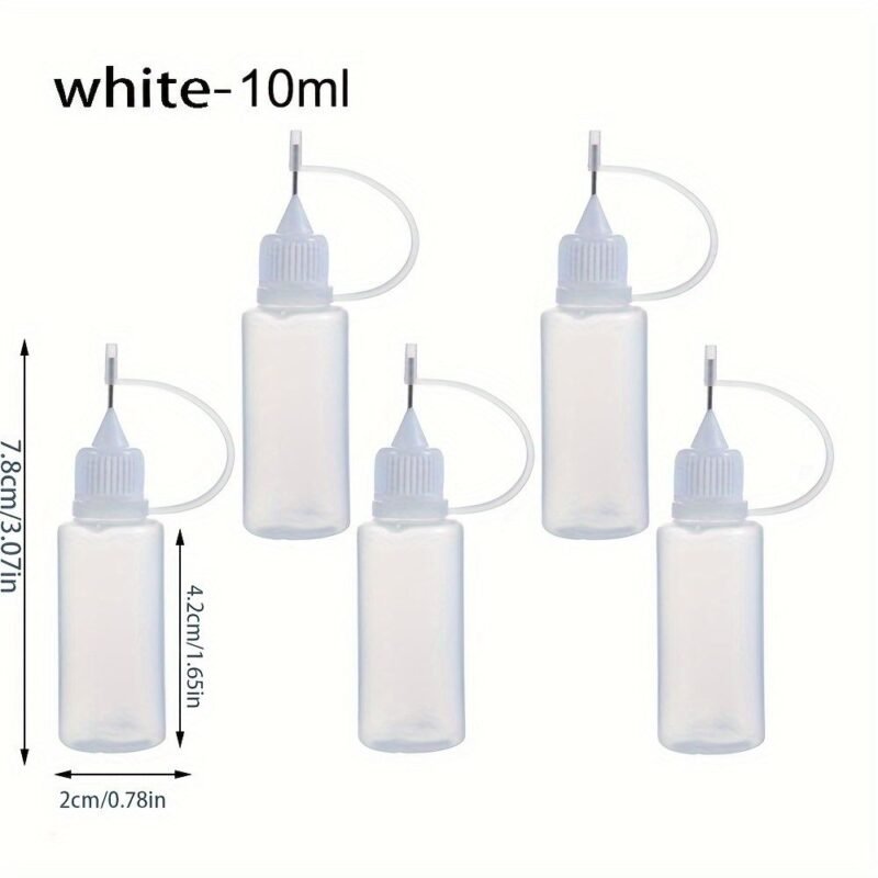 50pcs Needle Tip Plastic Dropper Bottles free funnelx5 - Image 13